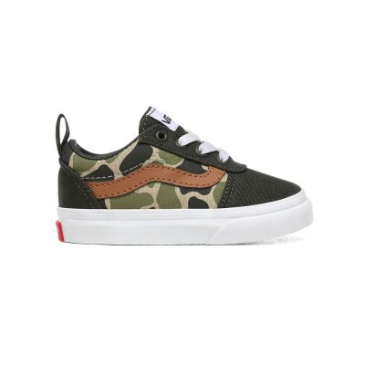 Vans Frog Camo Ward Slip-On - Çocuk Slip-On Ayakkabı (Beyaz)